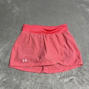 Under Armour Skort Womens Small Heat Gear Skirt Pink Shorts Tennis Golf Active